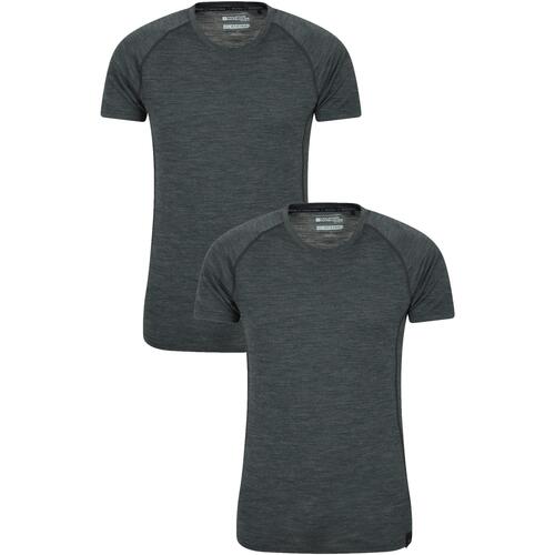 Vêtements Homme T-shirts manches longues Mountain Warehouse Summit Gris