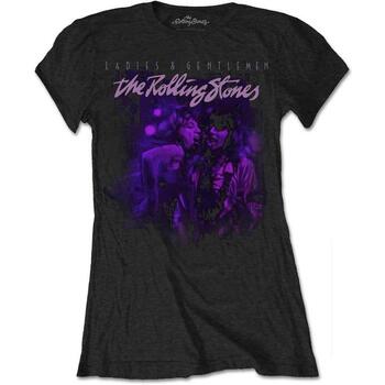 Vêtements Femme T-shirts manches longues The Rolling Stones Mick & Keith Together Noir
