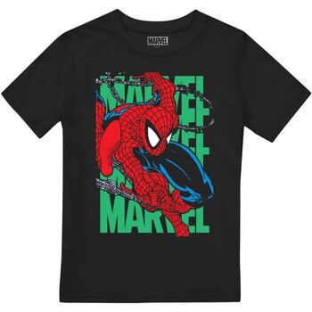 Vêtements Enfant T-shirts manches courtes Marvel  Noir