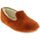 Chaussures Femme Chaussons Chausse Mouton Charentaises CARESSE Orange