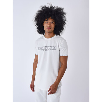 Vêtements Homme T-shirts & Polos Thom Browne T-shirt super con dettaglio a contrasto Bianco Tee Shirt super 2310059 Blanc