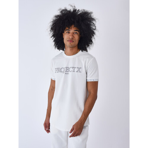 Vêtements Homme T-shirts & Polos Project X Paris sweatshirt med hætte og logo Blanc