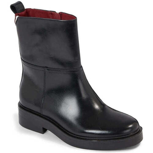 Chaussures Femme Bottines Tommy Hilfiger cool elevated ankle bootie Noir