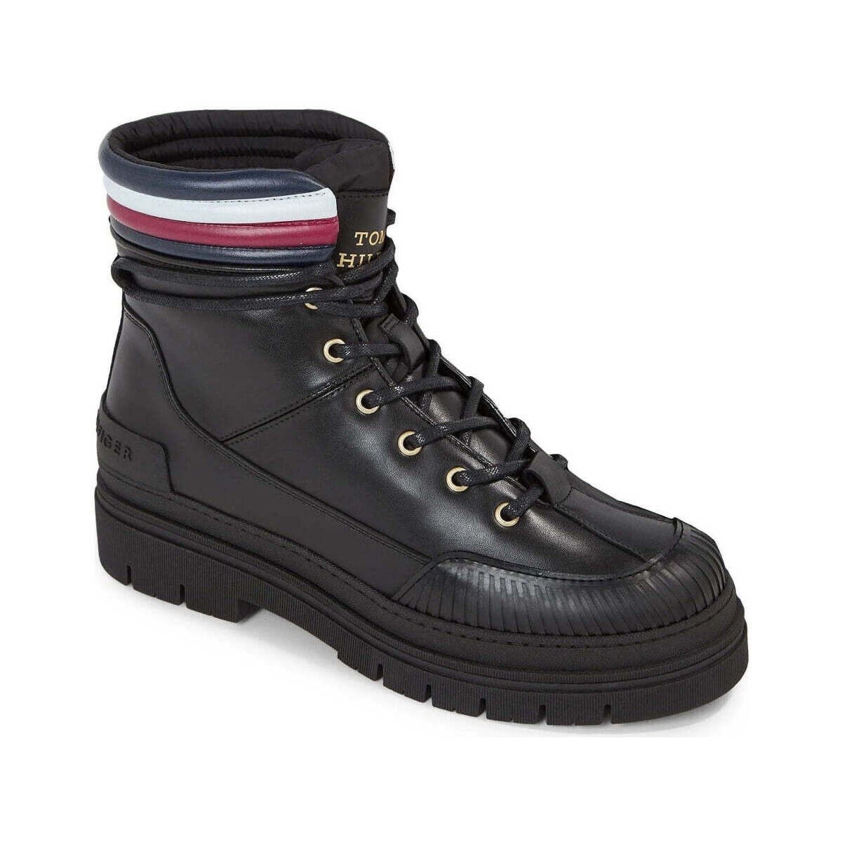 Chaussures Femme Bottines Tommy Hilfiger corporate outdoor boot Noir