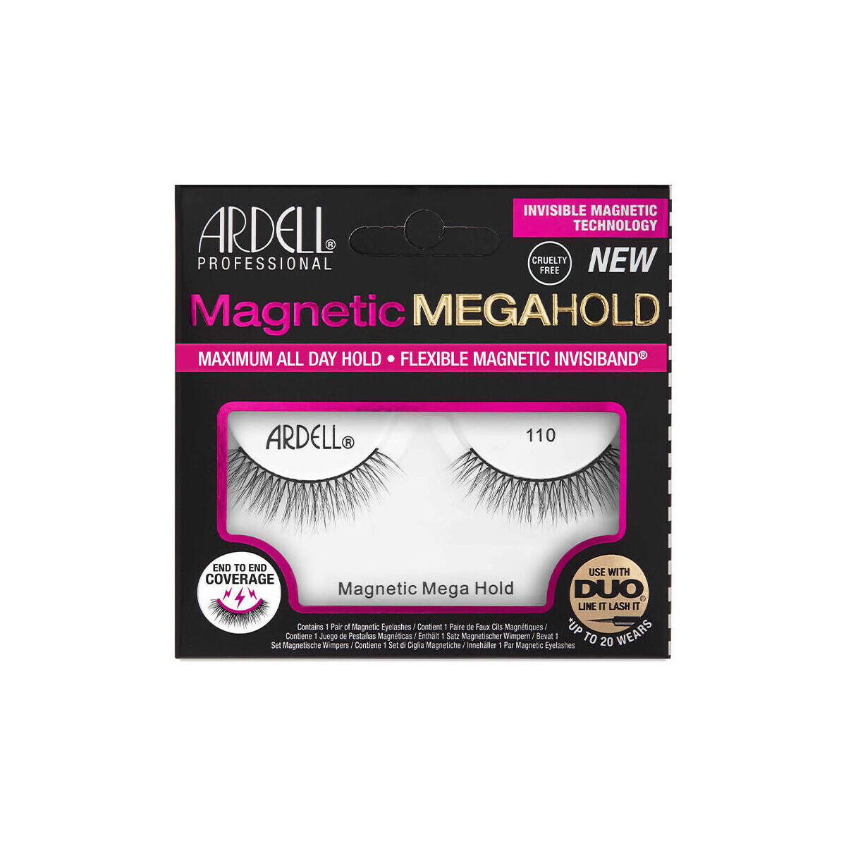 Beauté Femme Mascaras Faux-cils Ardell Magnetic Megahold Pestañas 110 