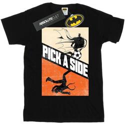 Vêtements Homme T-shirts manches longues Dc Comics Batman Football Pick A Side Noir