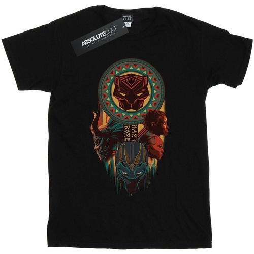 Vêtements Femme T-shirts manches longues Marvel Black Panther Totem Noir