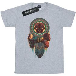 Vêtements Femme T-shirts manches longues Marvel Black Panther Totem Gris