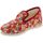Chaussures Femme Chaussons Chausse Mouton Charentaises WILLOW Rouge