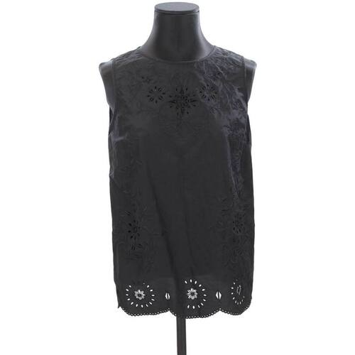 Vêtements Femme BEAMS PLUS botanical-print short-sleeve shirt Blouse en coton Noir