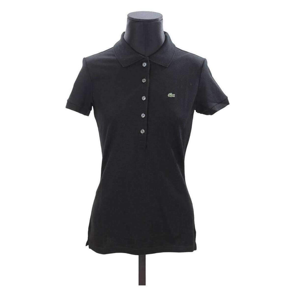 Vêtements Femme Débardeurs / T-shirts sans manche Lacoste Polo en coton Noir