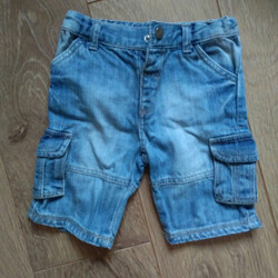Vêtements Garçon Shorts / Bermudas In Extenso Bermuda en jeans In Extenso - 18 mois Bleu