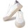 Chaussures Femme Baskets mode Devid Label Sneaker En Nappa Et Daim Blanc