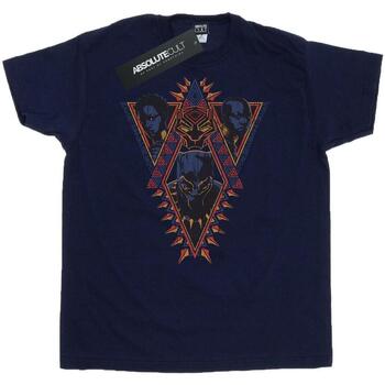 Vêtements Homme T-shirts manches longues Marvel Black Panther Tribal Heads Bleu