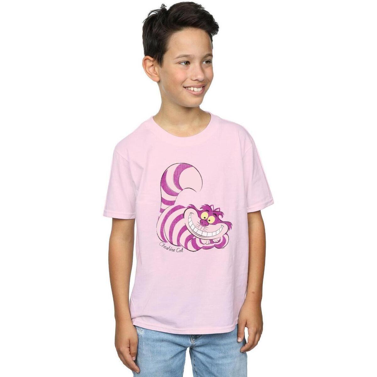 Vêtements Garçon T-shirts manches courtes Disney Alice In Wonderland Cheshire Cat Rouge