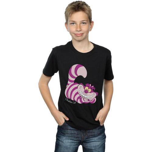 Vêtements Garçon T-shirts manches courtes Disney Alice In Wonderland Cheshire Cat Noir