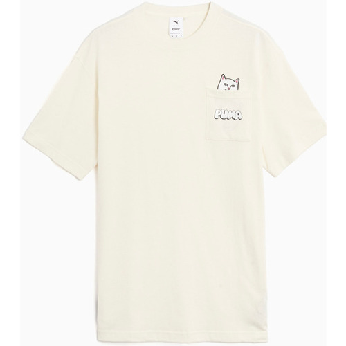 Vêtements Homme T-shirts & Polos Puma X RIPNDIP Pocket Tee / Blanc Blanc
