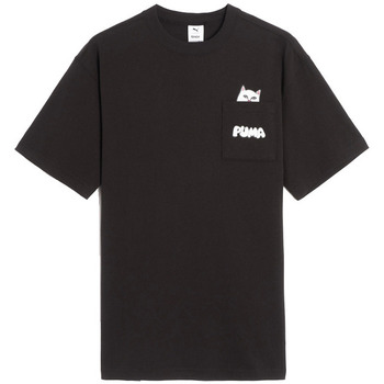 Vêtements Homme T-shirts & Polos Puma X RIPNDIP Pocket Tee / Noir Noir