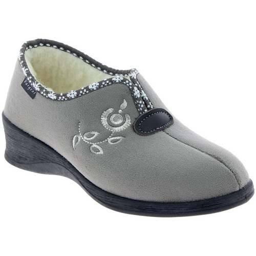 Chaussures Femme Chaussons Fargeot Chaussons LOWELL Gris