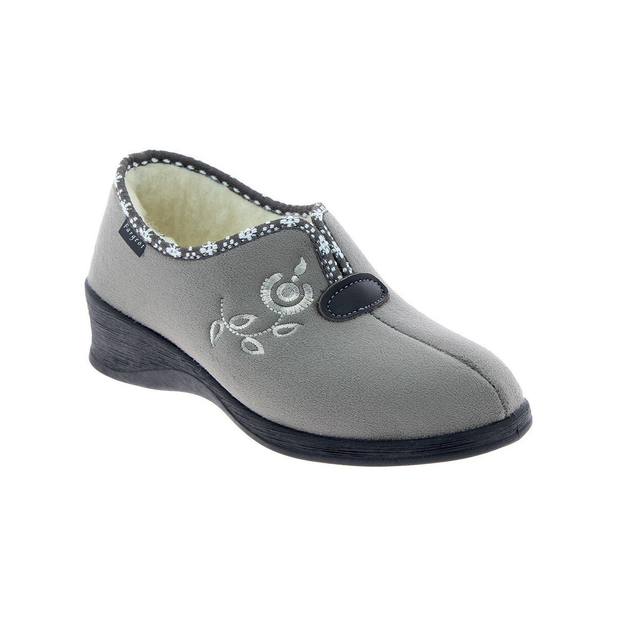 Chaussures Femme Chaussons Fargeot Chaussons LOWELL Gris