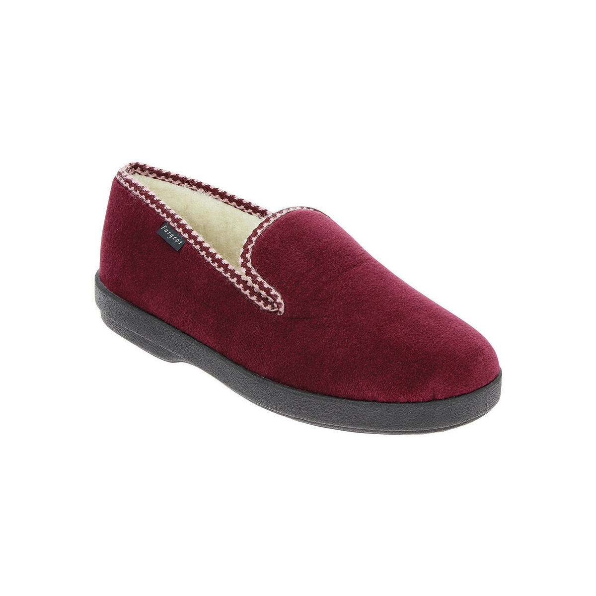 Chaussures Femme Chaussons Fargeot Charentaises GERMAINE Rouge