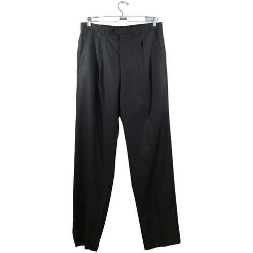 Vêtements Femme Pantalons wallet Prada Pantalon droit en laine Noir