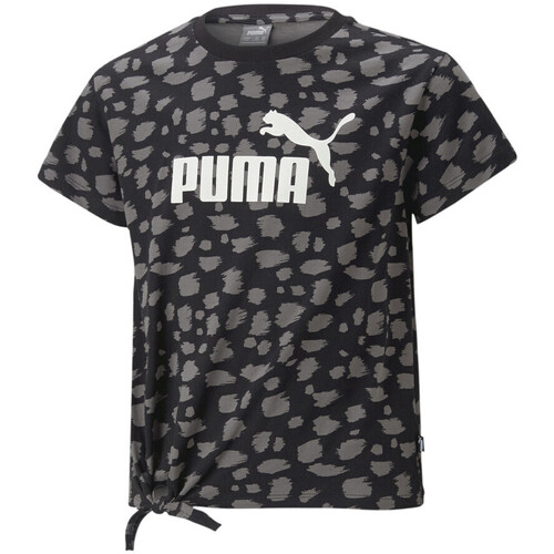 Vêtements Fille T-shirts manches courtes Puma 673523-01 Noir