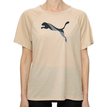 Vêtements Femme T-shirts manches courtes Puma 673066-88 Beige