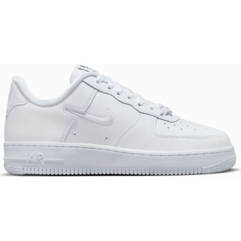 Chaussures Femme Baskets mode Nike Air Force 1 Low '07 SE Just Do It Triple White Blanc