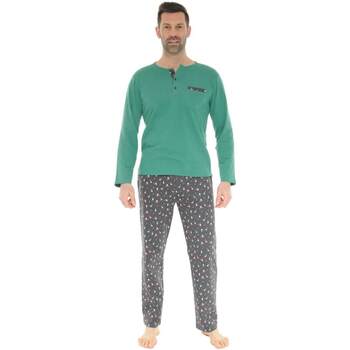 Vêtements Homme Pyjamas / Chemises de nuit Christian Cane PYJAMA LONG  DURALD Vert