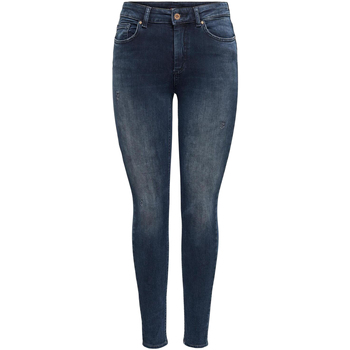 Vêtements Femme leather Jeans skinny Only 15318738 Bleu