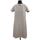 Vêtements Femme Robes Saint Laurent Sac de Jour Small Crocodile-Embossed Satchel Bag Silver Hardwarent Robe en laine Blanc