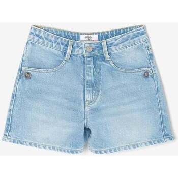 Vêtements Fille Shorts / Bermudas Toga V-neck buttoned midi dressises Short lemi en jeans bleu clair Bleu