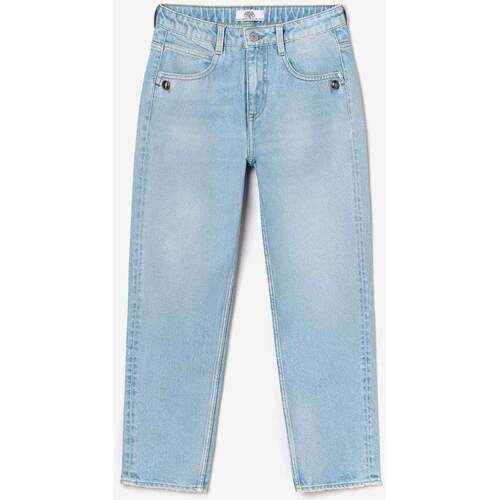 Vêtements Fille Jeans Le Temps des Cerises Lou cherry boyfit taille haute jeans bleu délavé Bleu