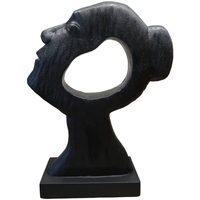 Maison & Déco Statuettes et figurines Signes Grimalt Sculpture De La Tête Des Femmes Noir
