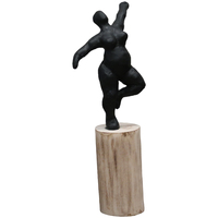 Maison & Déco Statuettes et figurines Signes Grimalt Figure Femme Dancing Trunk Marron