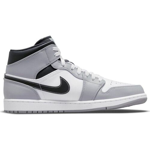 Chaussures Homme Baskets mode Nike 1 Mid Light Smoke Grey Anthracite Blanc
