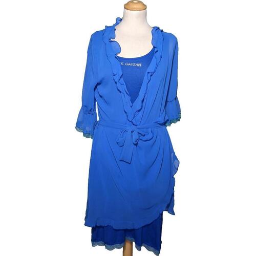 Vêtements Femme Robes Finis Pierre Cardin robe courte  38 - T2 - M Bleu Bleu