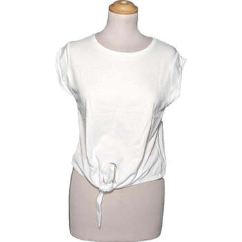 Vêtements Femme Un Matin dEté Zara top manches courtes  36 - T1 - S Blanc Blanc