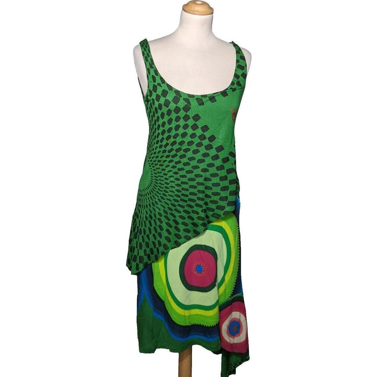Vêtements Femme Robes Desigual robe mi-longue  38 - T2 - M Vert Vert