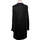Vêtements Femme Robes Cotélac robe mi-longue  34 - T0 - XS Noir Noir