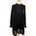 Vêtements Femme Robes Cotélac robe mi-longue  34 - T0 - XS Noir Noir