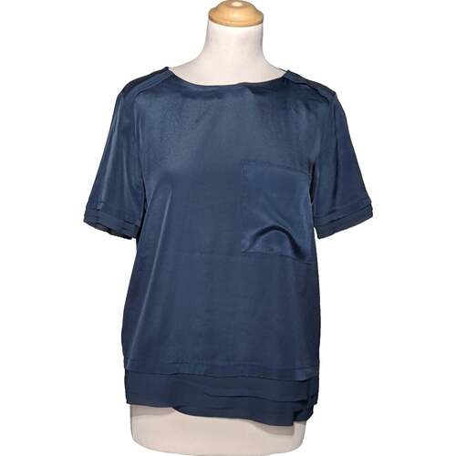 Vêtements Femme Trois Kilos Sept Zara top manches courtes  38 - T2 - M Bleu Bleu