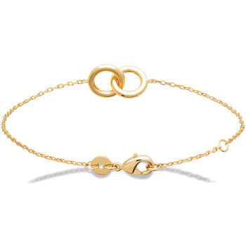 Connectez vous ou créez un compte avec Femme Bracelets Brillaxis Bracelet  souple double anneaux Jaune