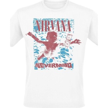 Vêtements T-shirts manches longues Nirvana  Blanc