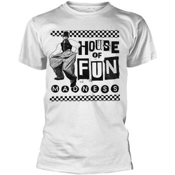 Vêtements T-shirts manches longues Madness House Of Fun Blanc