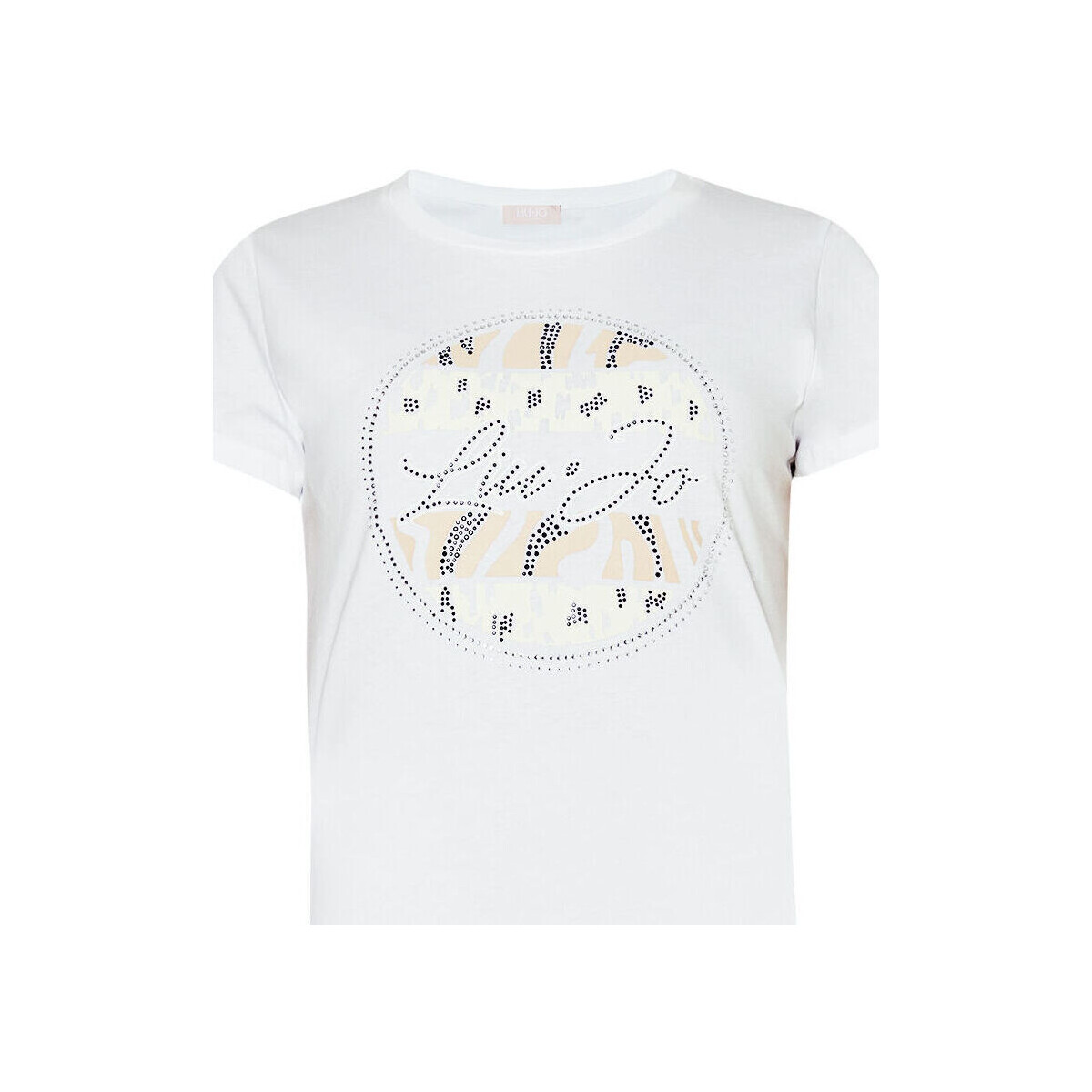 Vêtements Femme T-shirts & Polos Liu Jo T-shirt avec logo et strass Multicolore