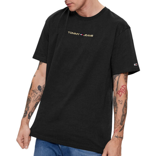 Vêtements Homme T-shirts & Polos Tommy Hilfiger DM0DM17728 Noir