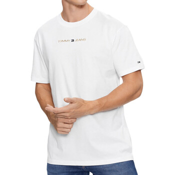 Vêtements Homme T-shirts manches courtes Tommy Hilfiger DM0DM17728 Blanc