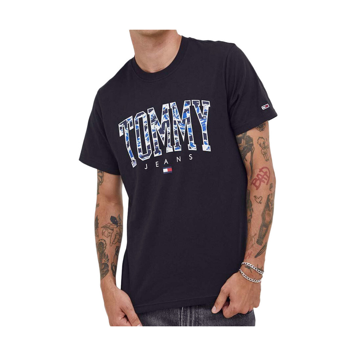 Vêtements Homme T-shirts & Polos Tommy Hilfiger DM0DM17726 Noir